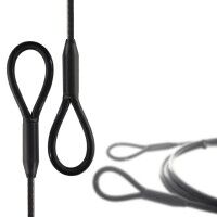 Stahlseil beidseitig gekauscht, ummantelt, L=10m, D=10mm