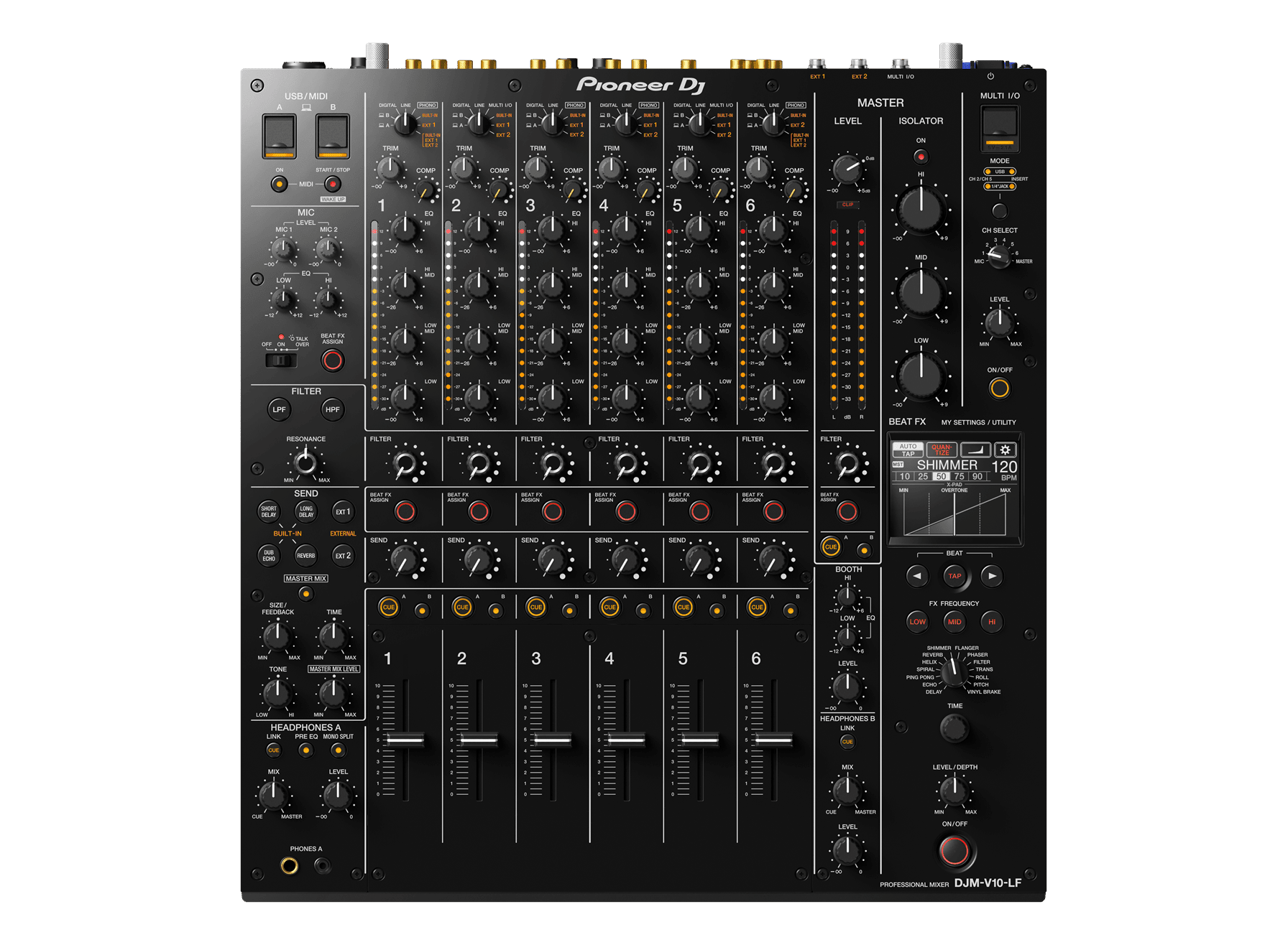 Pioneer - DJM-V10 LF - Longfader Version - DJ-Mixer