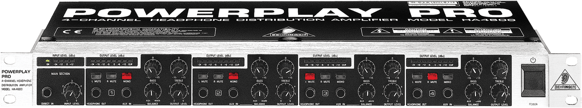 Behringer HA4600 Kopfhörerverstärker 1 auf 4